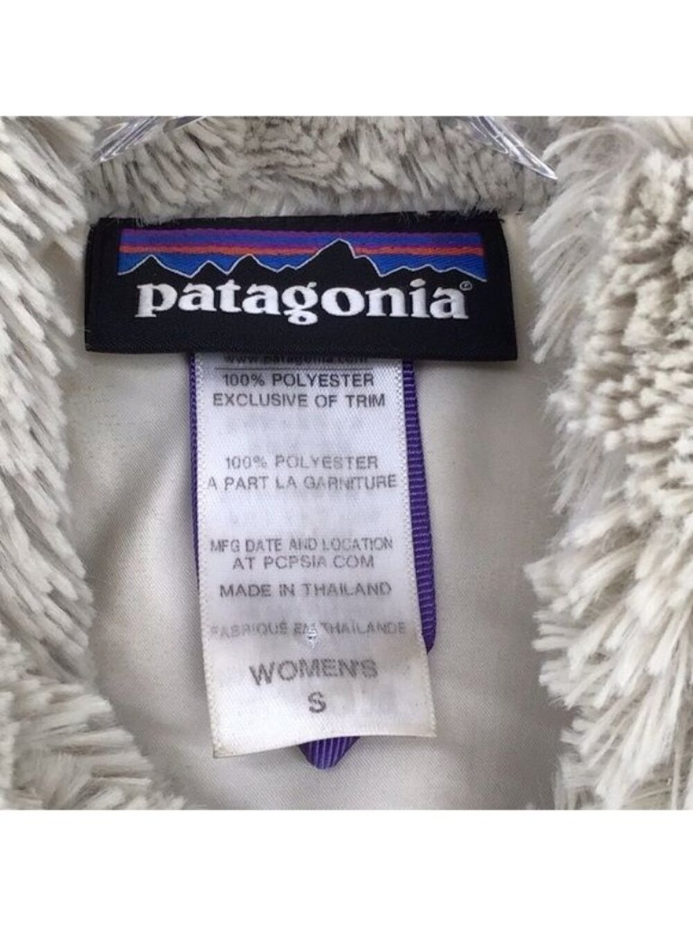 Patagonia Womans S BLST Bleach Stone Cream Chevron Los Gatos Vest - Picture 5 of 6